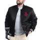 Houston Rockets Adaptive Bold Logo Varsity Satin Jacket Houston Rockets Adaptive Bold Logo Varsity Satin Jacket