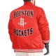 Houston Rockets Adaptive Bold Logo Varsity Satin Jacket