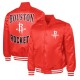 Houston Rockets Adaptive Bold Logo Varsity Satin Jacket