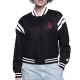 Houston Rockets Printed Logo Varsity Satin Jacket Houston Rockets Printed Logo Varsity Satin Jacket