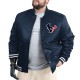 Houston Texans Adaptive Team Graphic Varsity Satin Jacket Houston Texans Adaptive Team Graphic Varsity Satin Jacket