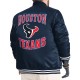 Houston Texans Adaptive Team Graphic Varsity Satin Jacket