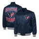 Houston Texans Adaptive Team Graphic Varsity Satin Jacket