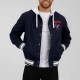 Houston Texans Navy Cotton Hooded Jacket Houston Texans Navy Cotton Hooded Jacket