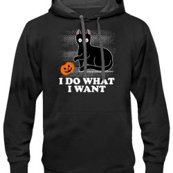 I Do What I Want Halloween Fleece Hoodie