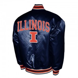 Illinois Fighting Illini Club Satin Jacket