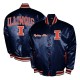 Illinois Fighting Illini Club Satin Jacket