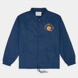 Illinois Fighting Illini Football Helmet Coaches Jacket Illinois Fighting Illini Football Helmet Coaches Jacket