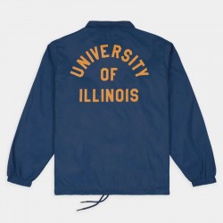 Illinois Fighting Illini Football Helmet Coaches Jacket Illinois Fighting Illini Football Helmet Coaches Jacket