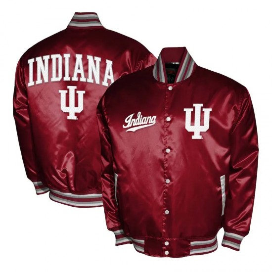 Indiana Hoosiers Club Satin Jacket Indiana Hoosiers Club Satin Jacket