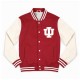 Indiana Hoosiers Crimson and Off White Varsity Jacket Indiana Hoosiers Crimson and Off White Varsity Jacket