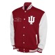 Indiana Hoosiers Fleece Crimson and White Varsity Jacket