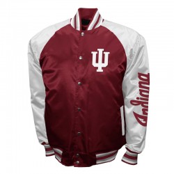 Indiana Hoosiers The Game Crimson Satin Jacket