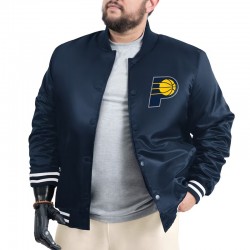 Indiana Pacers Adaptive Bold Logo Varsity Satin Jacket