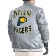 Indiana Pacers Adaptive Bold Logo Varsity Satin Jacket