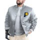 Indiana Pacers Adaptive Bold Logo Varsity Satin Jacket Indiana Pacers Adaptive Bold Logo Varsity Satin Jacket