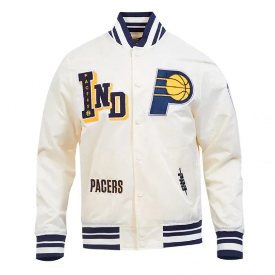Indiana Pacers Best of Classic Rib Satin Jacket Indiana Pacers Best of Classic Rib Satin Jacket