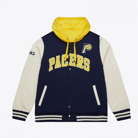 Indiana Pacers Courtside Varsity Fleece Jacket Indiana Pacers Courtside Varsity Fleece Jacket