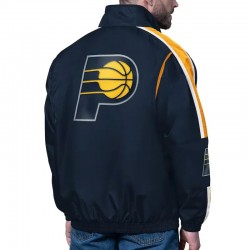 Indiana Pacers Freestyle Navy Lightweight Full-Zip Jacket