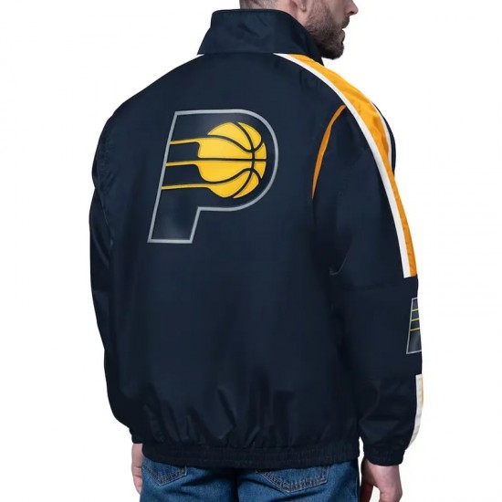 Indiana Pacers Freestyle Navy Lightweight Full-Zip Jacket