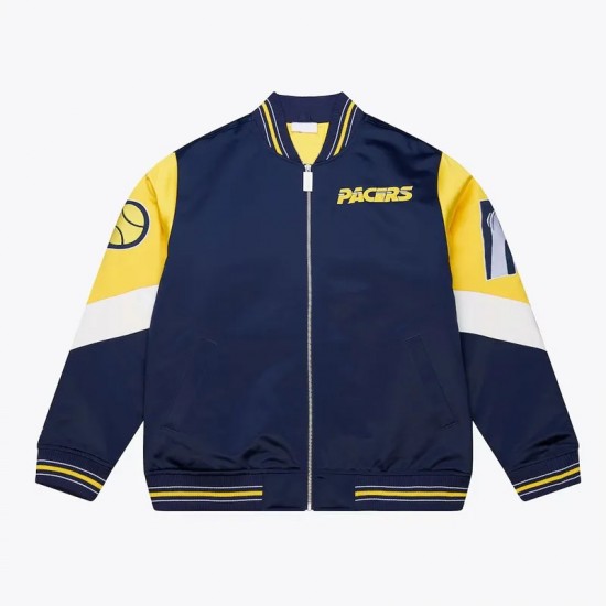Indiana Pacers Throw It Back Heavyweight Satin Jacket Indiana Pacers Throw It Back Heavyweight Satin Jacket