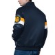 Indiana Pacers Triple Option Varsity Satin Jacket Indiana Pacers Triple Option Varsity Satin Jacket