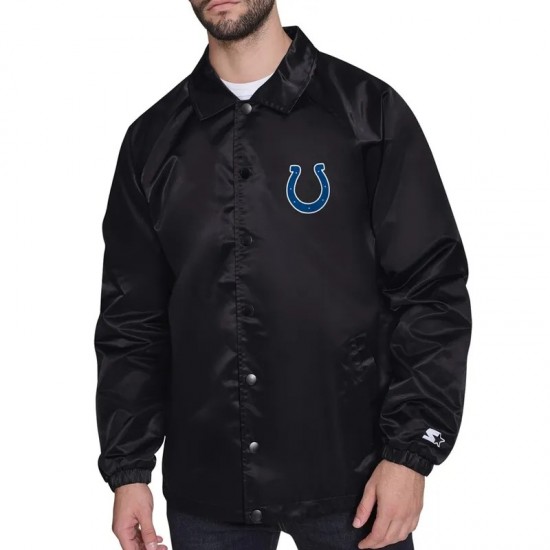 Indianapolis Colts Retro Logo Coaches Jacket Indianapolis Colts Retro Logo Coaches Jacket