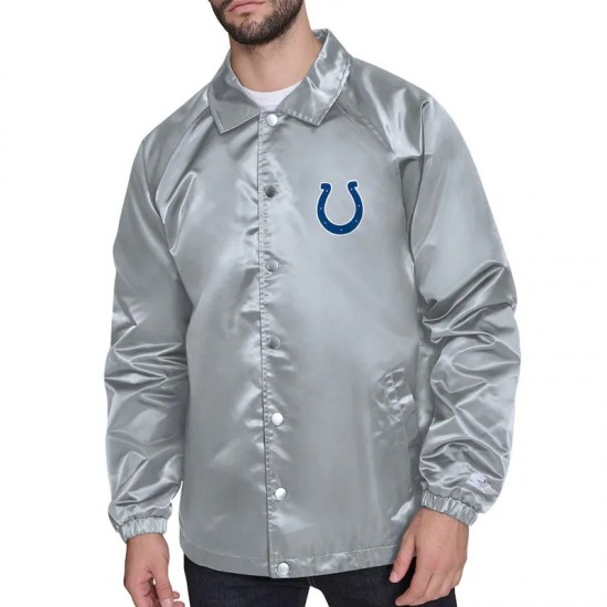 Indianapolis Colts Retro Logo Coaches Jacket Indianapolis Colts Retro Logo Coaches Jacket