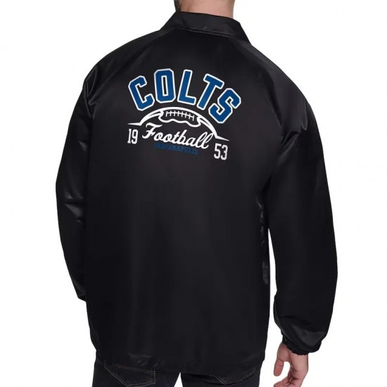 Indianapolis Colts Retro Logo Coaches Jacket Indianapolis Colts Retro Logo Coaches Jacket