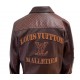 J-Hope Mona Lisa X LV Brown Leather Jacket