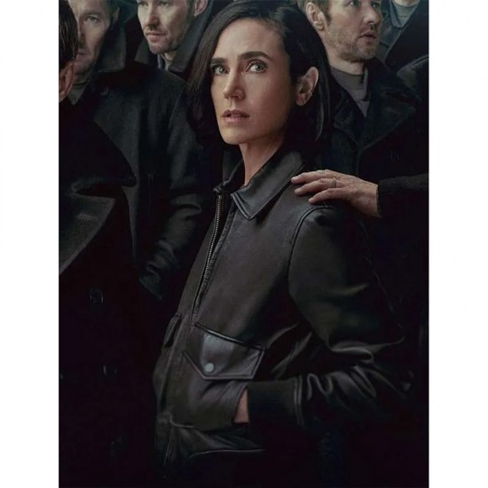 Jennifer Connelly Dark Matter Bomber Leather Jacket Jennifer Connelly Dark Matter Bomber Leather Jacket