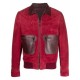Joe Burrow Full-Zip Maroon Suede Leather Jacket Joe Burrow Full-Zip Maroon Suede Leather Jacket