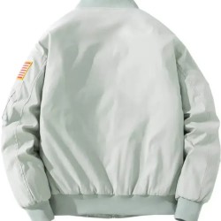 Joe Rogan Nasa White Bomber Jacket