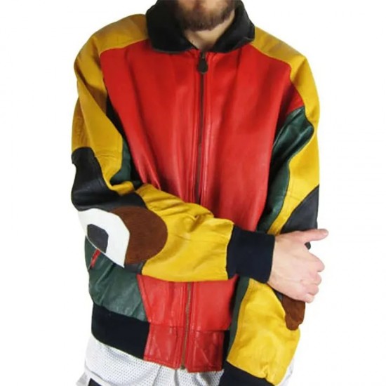 John 8 Ball Bomber Leather Jacket