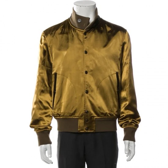 John Legend The Voice Olive Silk Bomber Jacket John Legend The Voice Olive Silk Bomber Jacket