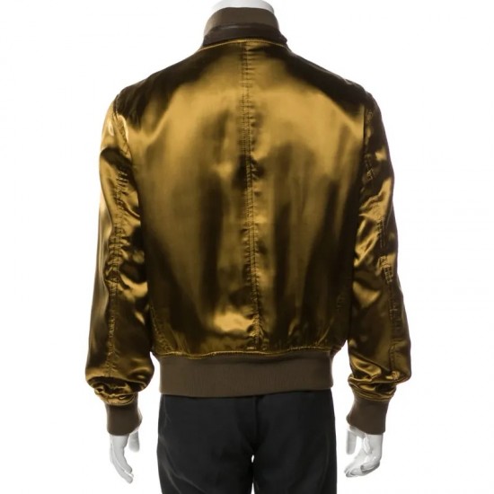 John Legend The Voice Olive Silk Bomber Jacket John Legend The Voice Olive Silk Bomber Jacket