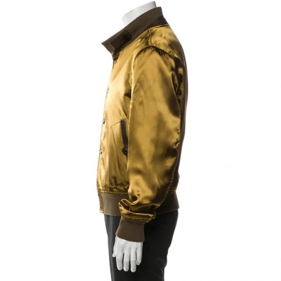 John Legend The Voice Olive Silk Bomber Jacket John Legend The Voice Olive Silk Bomber Jacket
