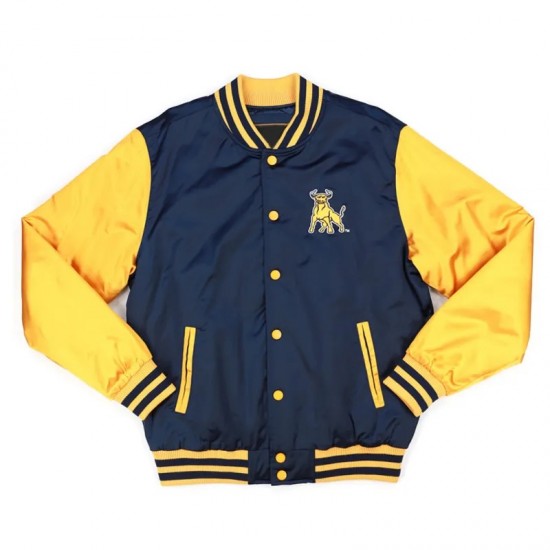 Johnson C. Smith Gold and Navy Baseball Jacket Johnson C. Smith Gold and Navy Baseball Jacket