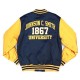 Johnson C. Smith Gold and Navy Baseball Jacket Johnson C. Smith Gold and Navy Baseball Jacket
