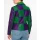 Joker Green and Purple Biker Leather Jacket Joker Green and Purple Biker Leather Jacket