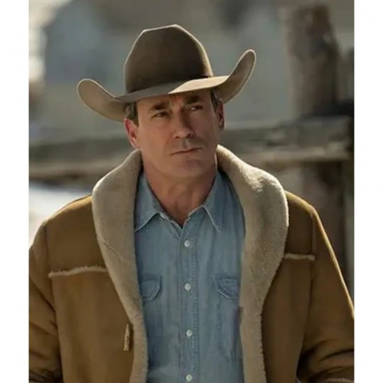 Jon Hamm Fargo Shearling Leather Jacket Jon Hamm Fargo Shearling Leather Jacket