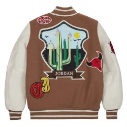 Jordan x Travis Scott Letterman Varsity Jacket
