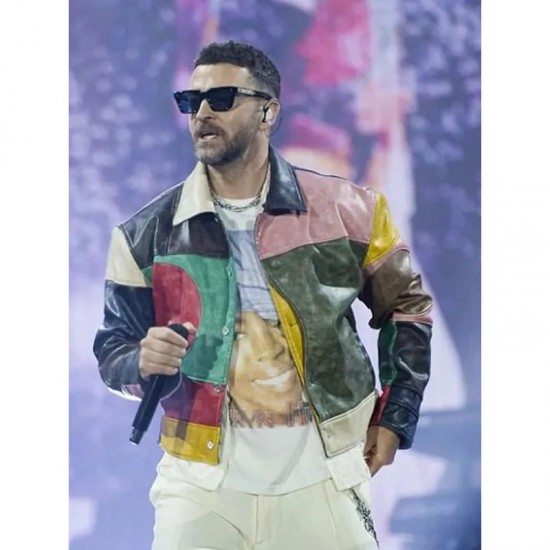 Justin Timberlake Lollapalooza Paris 2025 Leather Jacket Justin Timberlake Lollapalooza Paris 2025 Leather Jacket