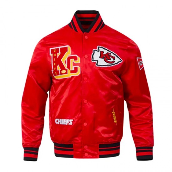 Kansas City Chiefs Best of Classic Rib Satin Jacket Kansas City Chiefs Best of Classic Rib Satin Jacket