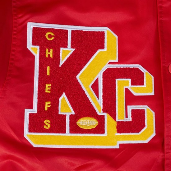 Kansas City Chiefs Best of Classic Rib Satin Jacket Kansas City Chiefs Best of Classic Rib Satin Jacket