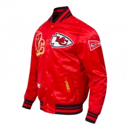 Kansas City Chiefs Best of Classic Rib Satin Jacket Kansas City Chiefs Best of Classic Rib Satin Jacket