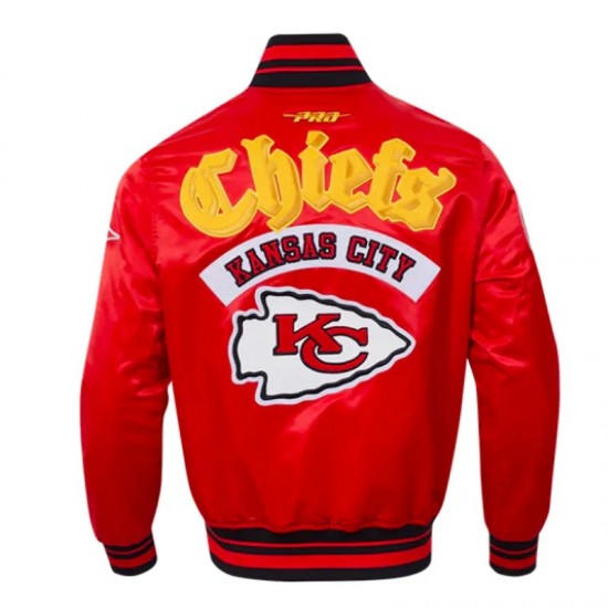 Kansas City Chiefs Best of Classic Rib Satin Jacket Kansas City Chiefs Best of Classic Rib Satin Jacket