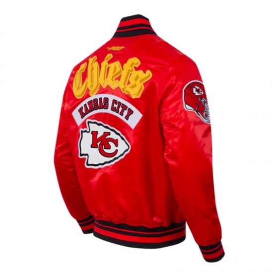 Kansas City Chiefs Best of Classic Rib Satin Jacket Kansas City Chiefs Best of Classic Rib Satin Jacket