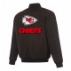 Kansas City Chiefs Black/Gray Full-Zip Reversible Flight Jacket Kansas City Chiefs Black/Gray Full-Zip Reversible Flight Jacket