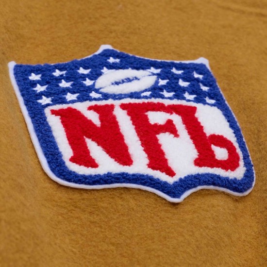 Kansas City Chiefs Dusted Varsity Jacket - Brown/Cream